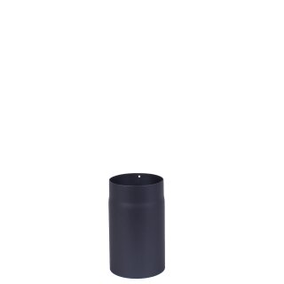 Rauchrohr Ø180mm lackiert Rohrelement 250mm schwarz metallic